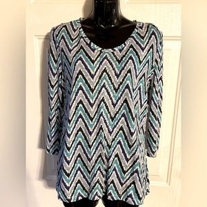 *FINAL PRICE* New Directions Cotton Chevron Top